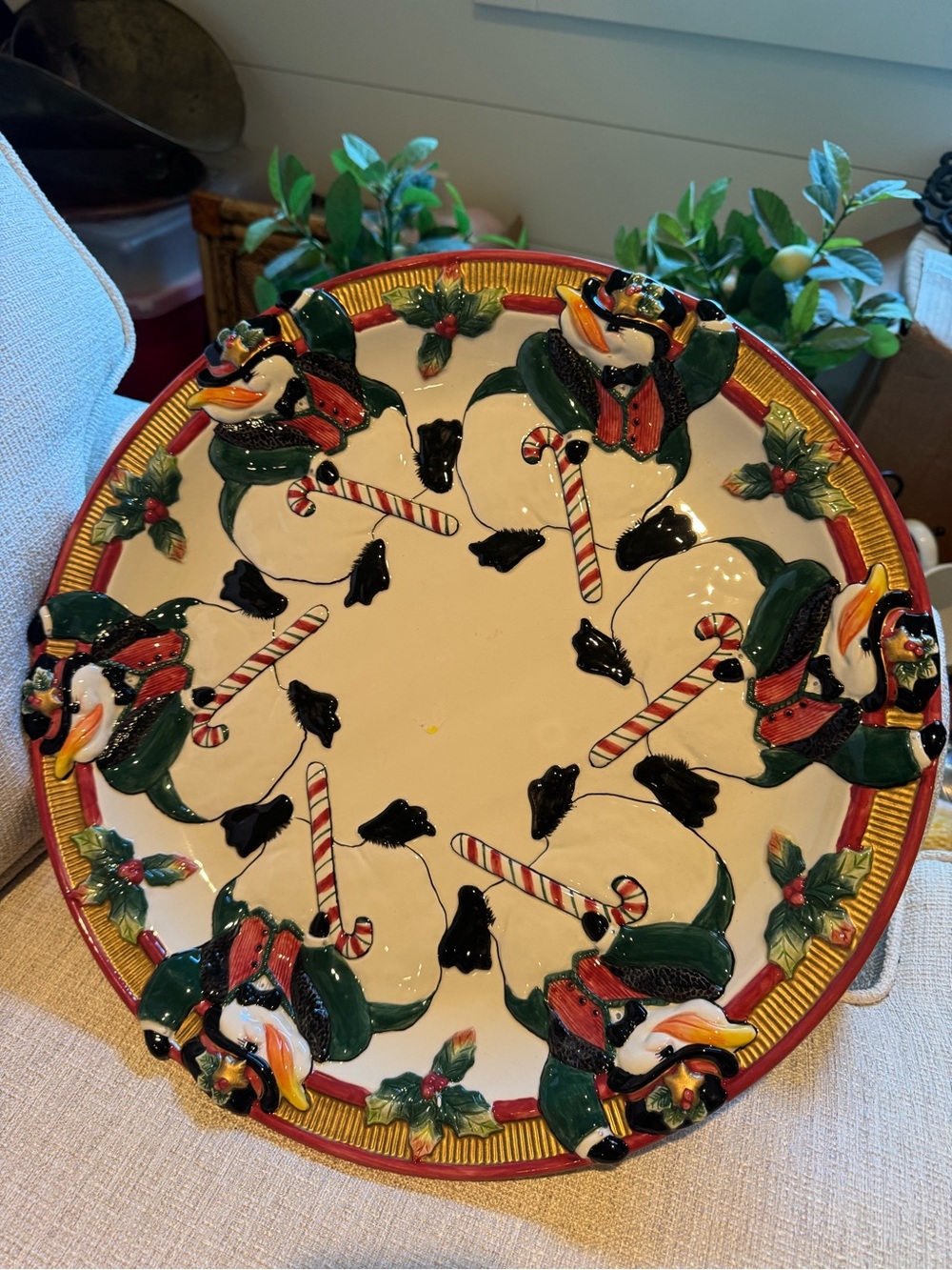 Fitz and Floyd Penguin Serving Platter